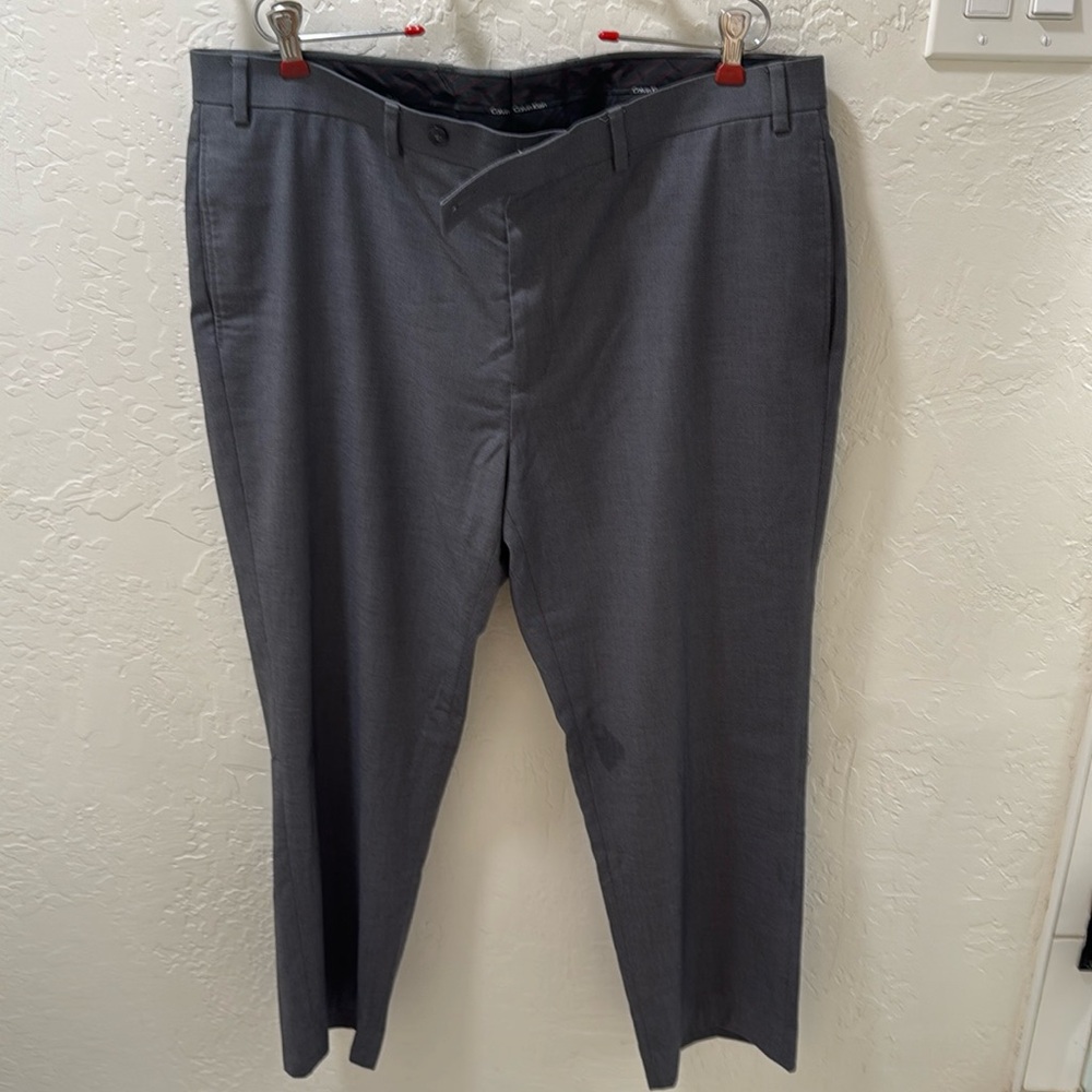 Calvin Klein Men's Gray Dress Pants 38x27
